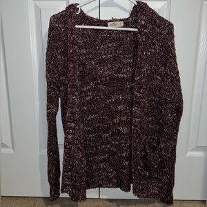Hollister Women's Burgundy Cardigan